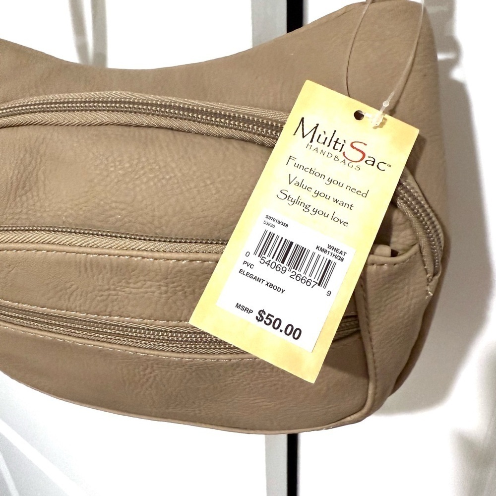MultiSac Wheat Crossbody Bag NWT